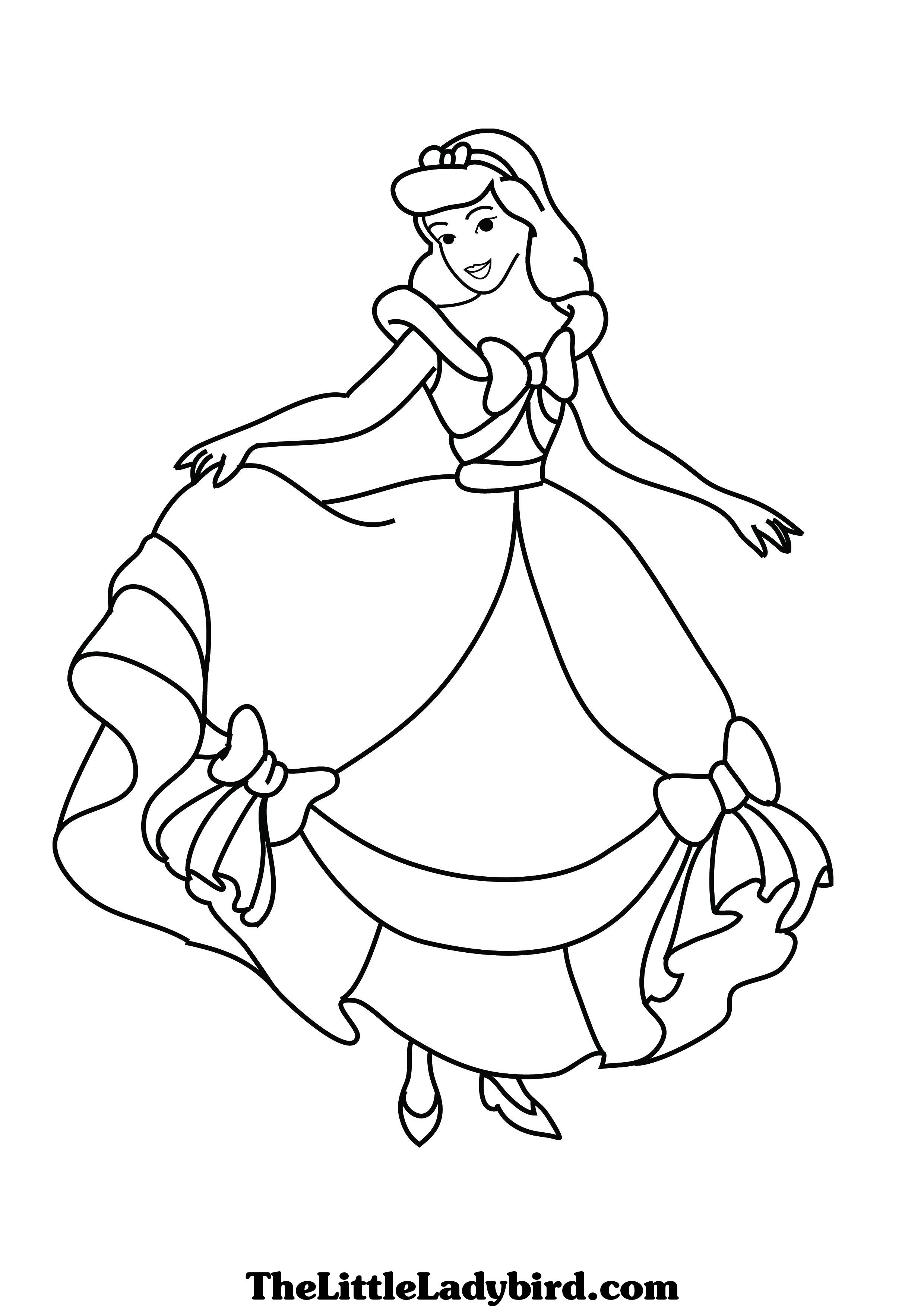 Dibujo para colorear: Cinderella (Películas de animación) #129709 - Dibujos para Colorear e Imprimir Gratis
