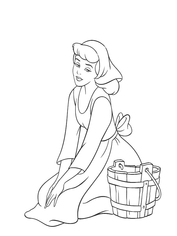 Dibujo para colorear: Cinderella (Películas de animación) #129719 - Dibujos para Colorear e Imprimir Gratis