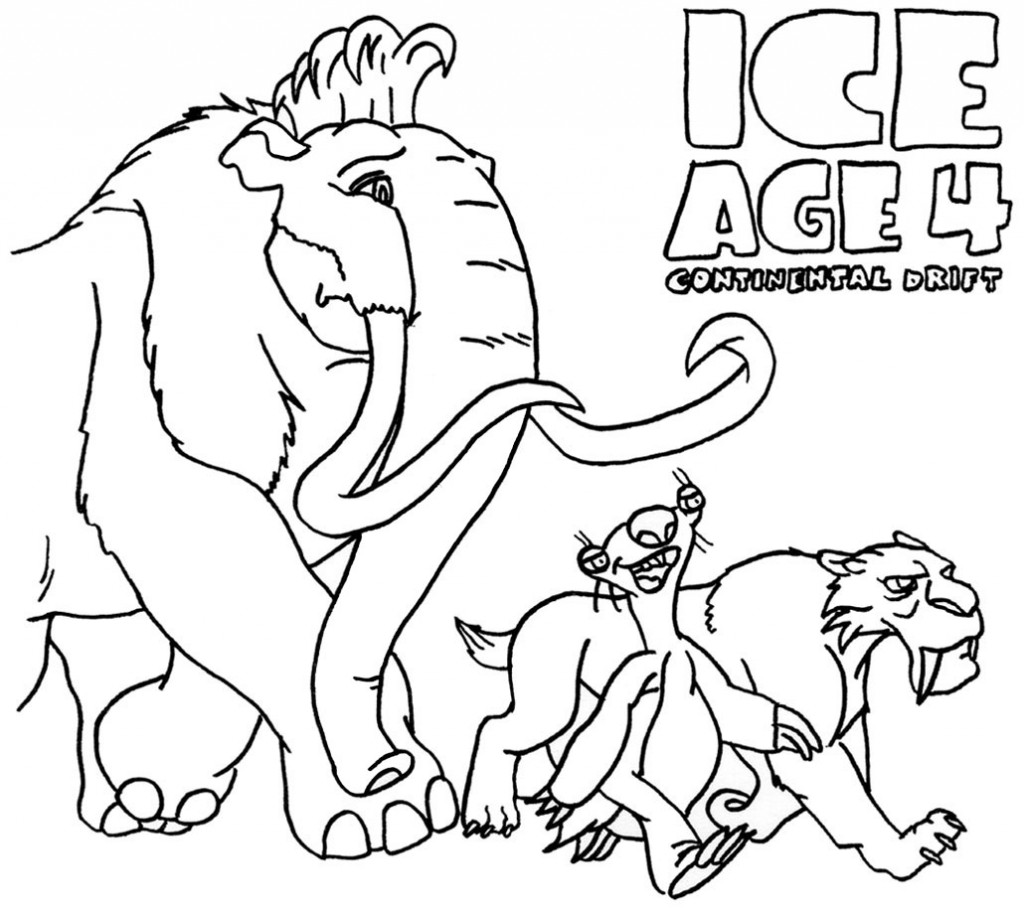 Dibujo para colorear: Ice Age (Películas de animación) #71544 - Dibujos para Colorear e Imprimir Gratis