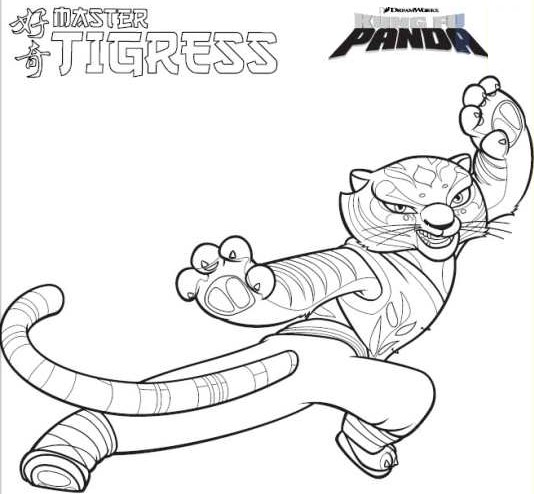 Dibujo para colorear: Kung Fu Panda (Películas de animación) #73320 - Dibujos para Colorear e Imprimir Gratis