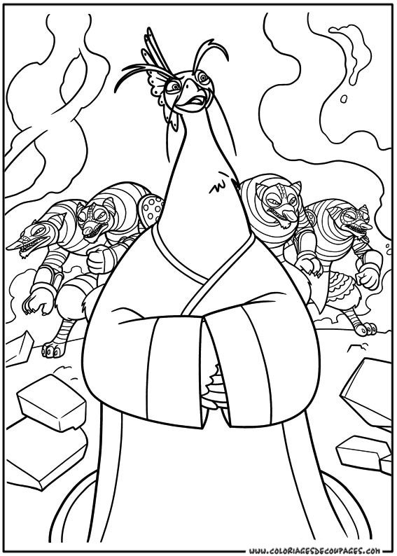 Dibujo para colorear: Kung Fu Panda (Películas de animación) #73330 - Dibujos para Colorear e Imprimir Gratis