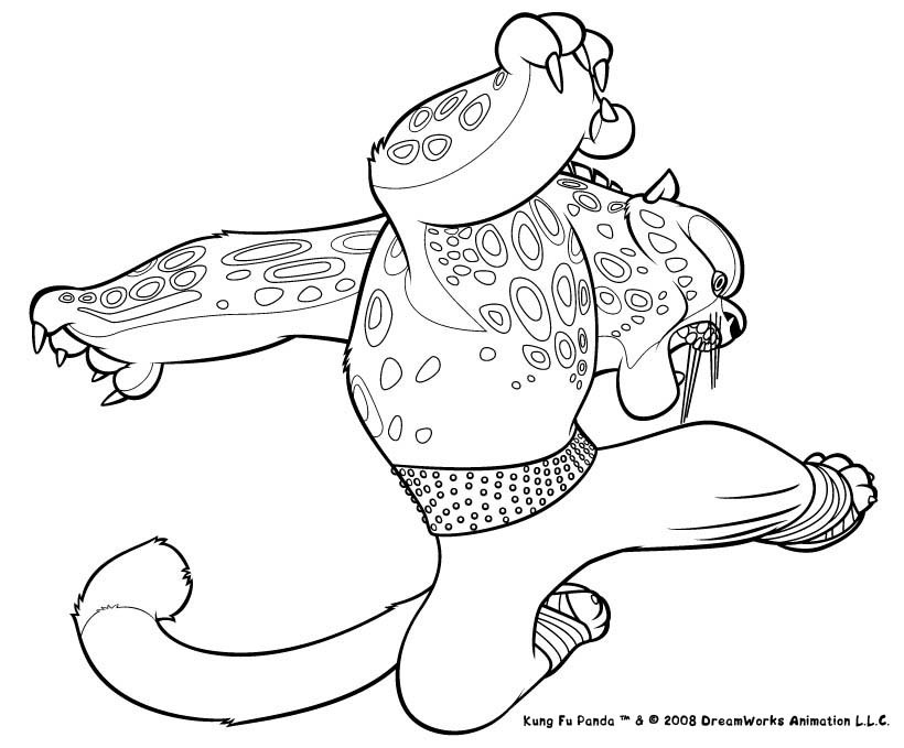 Dibujo para colorear: Kung Fu Panda (Películas de animación) #73335 - Dibujos para Colorear e Imprimir Gratis
