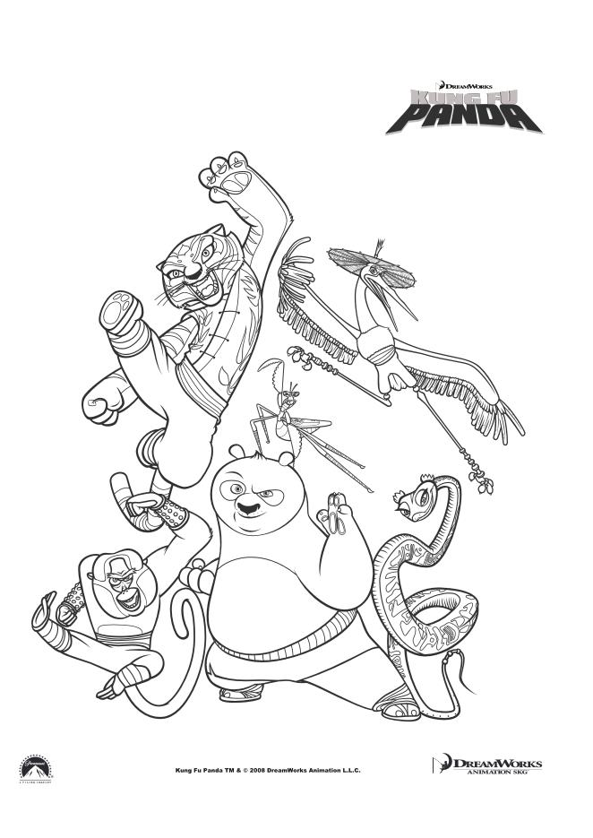 Dibujo para colorear: Kung Fu Panda (Películas de animación) #73336 - Dibujos para Colorear e Imprimir Gratis