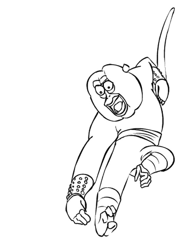 Dibujo para colorear: Kung Fu Panda (Películas de animación) #73369 - Dibujos para Colorear e Imprimir Gratis