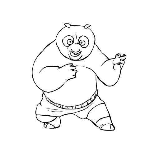 Dibujo para colorear: Kung Fu Panda (Películas de animación) #73402 - Dibujos para Colorear e Imprimir Gratis