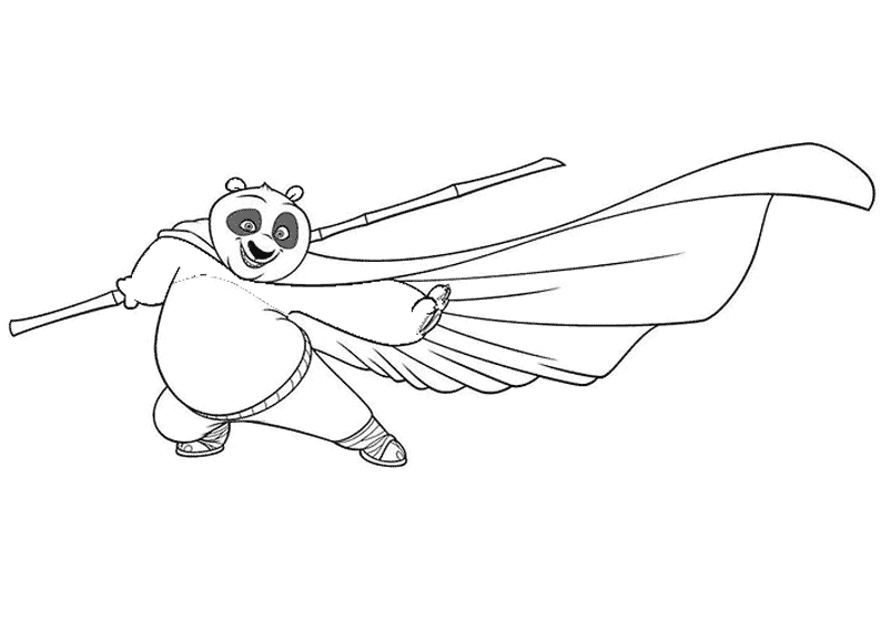 Dibujo para colorear: Kung Fu Panda (Películas de animación) #73410 - Dibujos para Colorear e Imprimir Gratis