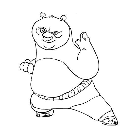 Dibujo para colorear: Kung Fu Panda (Películas de animación) #73420 - Dibujos para Colorear e Imprimir Gratis