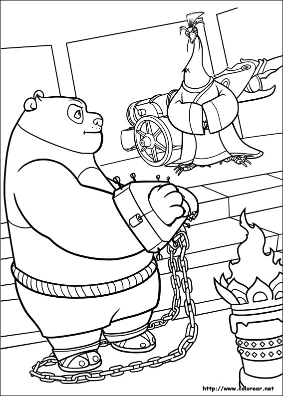 Dibujo para colorear: Kung Fu Panda (Películas de animación) #73556 - Dibujos para Colorear e Imprimir Gratis