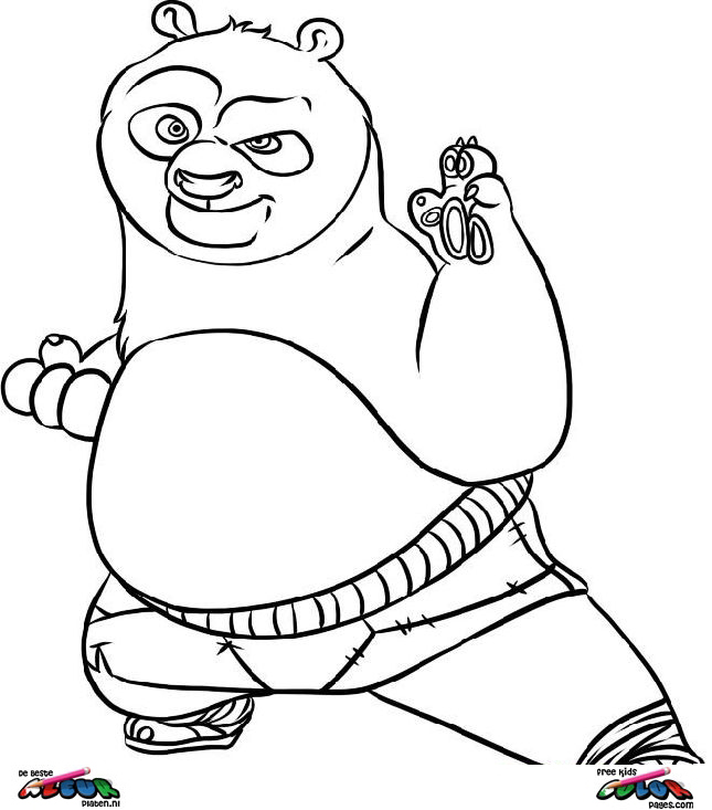 Dibujo para colorear: Kung Fu Panda (Películas de animación) #73601 - Dibujos para Colorear e Imprimir Gratis