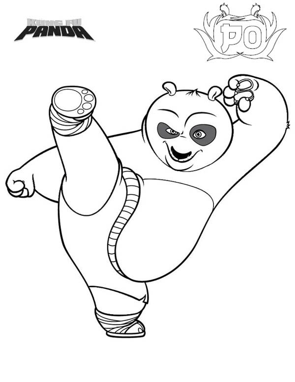 Dibujo para colorear: Kung Fu Panda (Películas de animación) #73610 - Dibujos para Colorear e Imprimir Gratis