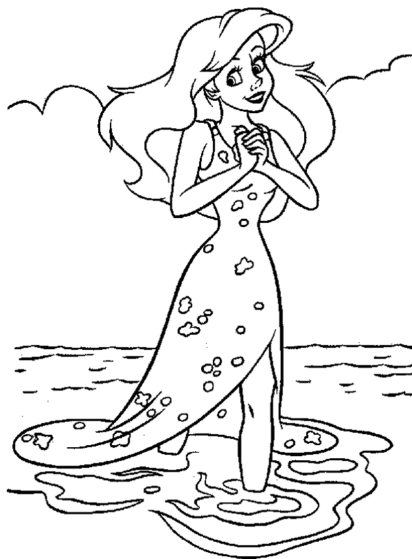 Dibujo para colorear: La Sirenita (Películas de animación) #127287 - Dibujos para Colorear e Imprimir Gratis