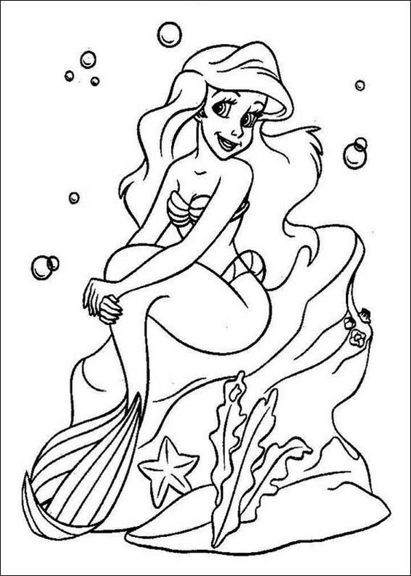 Dibujo para colorear: La Sirenita (Películas de animación) #127321 - Dibujos para Colorear e Imprimir Gratis