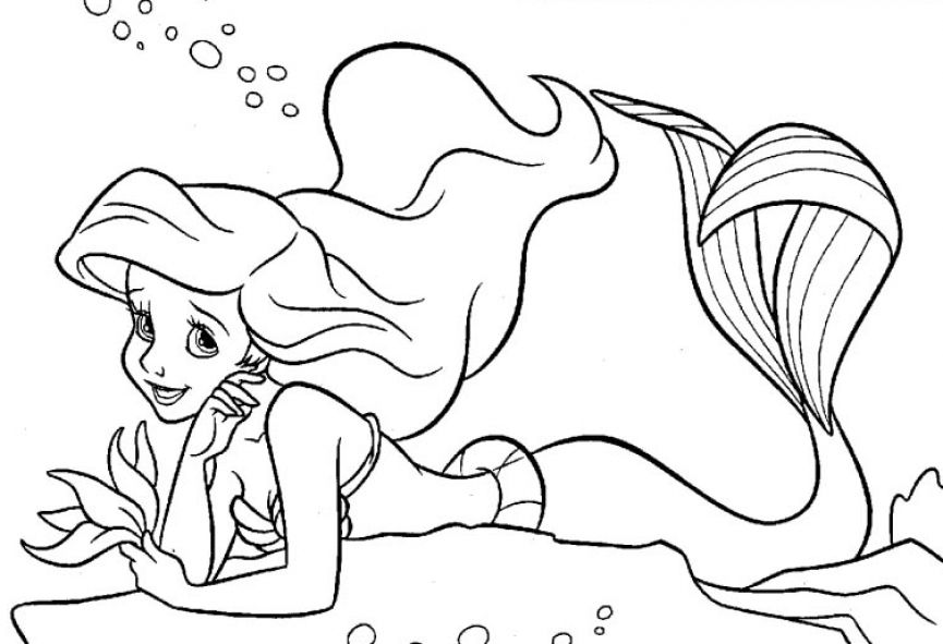 Dibujo para colorear: La Sirenita (Películas de animación) #127357 - Dibujos para Colorear e Imprimir Gratis