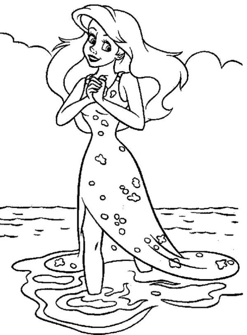 Dibujo para colorear: La Sirenita (Películas de animación) #127361 - Dibujos para Colorear e Imprimir Gratis