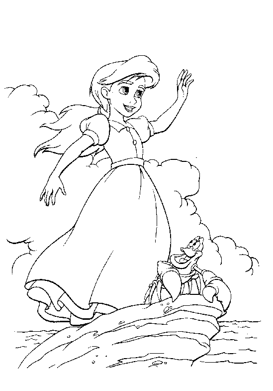 Dibujo para colorear: La Sirenita (Películas de animación) #127413 - Dibujos para Colorear e Imprimir Gratis