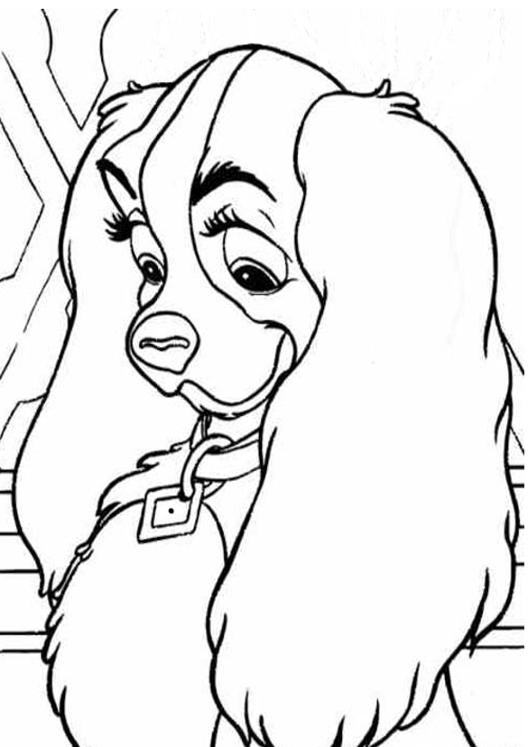 Dibujo para colorear: Lady and the Tramp (Películas de animación) #133337 - Dibujos para Colorear e Imprimir Gratis