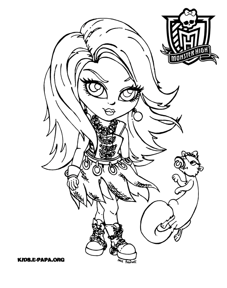 Dibujo para colorear: Monster High (Películas de animación) #24837 - Dibujos para Colorear e Imprimir Gratis