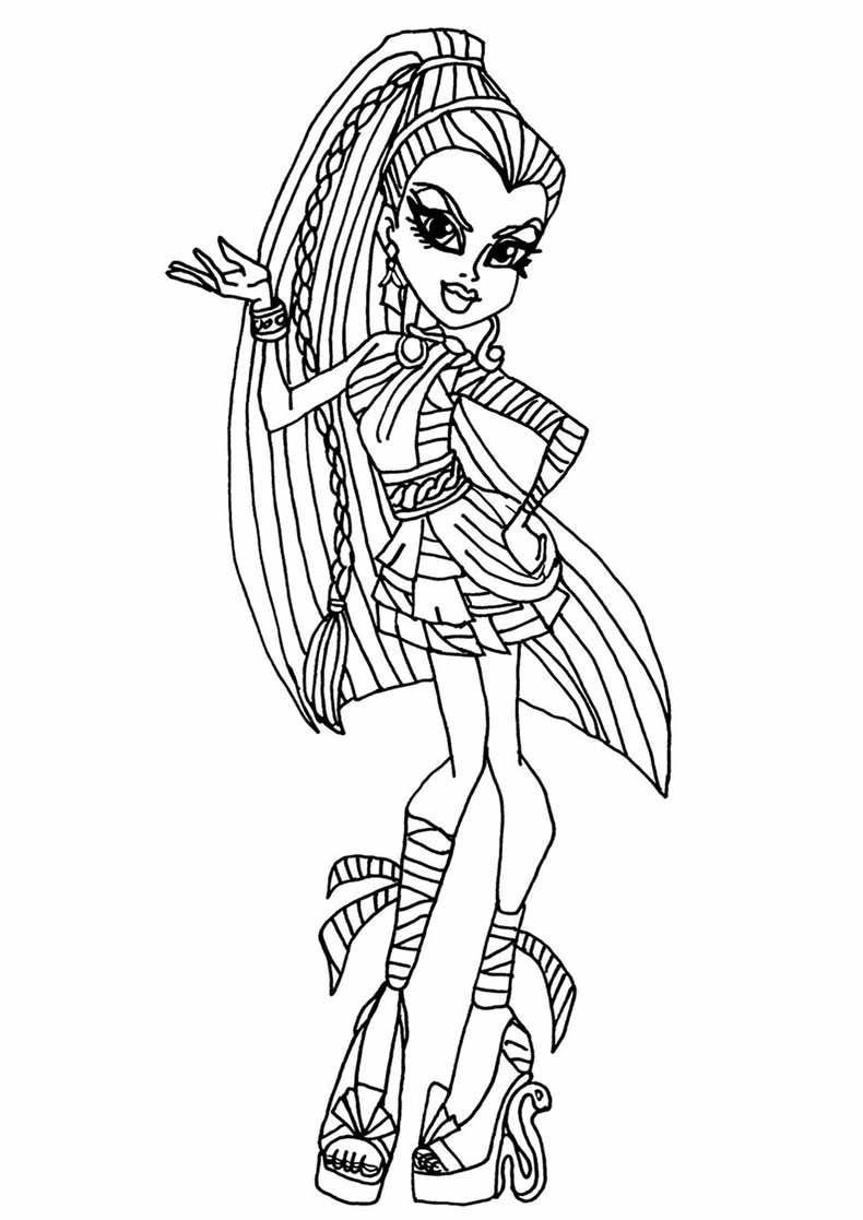 Dibujo para colorear: Monster High (Películas de animación) #24843 - Dibujos para Colorear e Imprimir Gratis