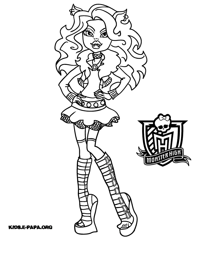 Dibujo para colorear: Monster High (Películas de animación) #24886 - Dibujos para Colorear e Imprimir Gratis