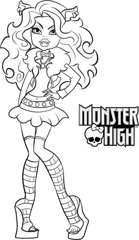 Dibujo para colorear: Monster High (Películas de animación) #24898 - Dibujos para Colorear e Imprimir Gratis
