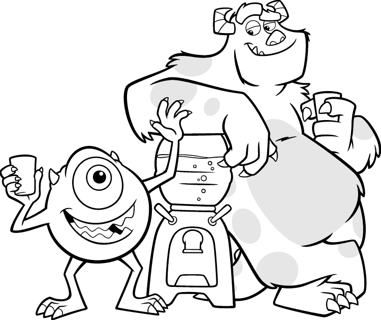 Dibujo para colorear: Monsters Inc. (Películas de animación) #132344 - Dibujos para Colorear e Imprimir Gratis
