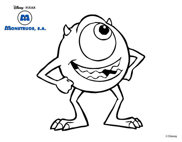 Dibujo para colorear: Monsters Inc. (Películas de animación) #132348 - Dibujos para Colorear e Imprimir Gratis