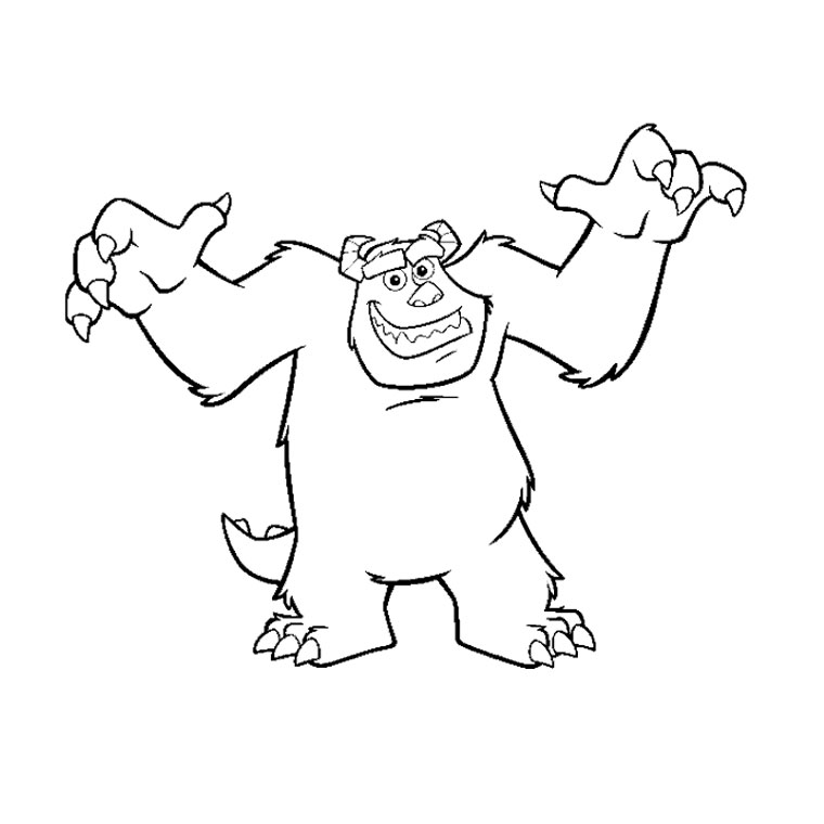 Dibujo para colorear: Monsters Inc. (Películas de animación) #132361 - Dibujos para Colorear e Imprimir Gratis