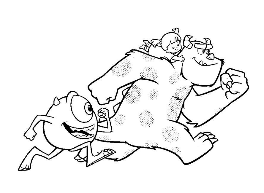 Dibujo para colorear: Monsters Inc. (Películas de animación) #132364 - Dibujos para Colorear e Imprimir Gratis
