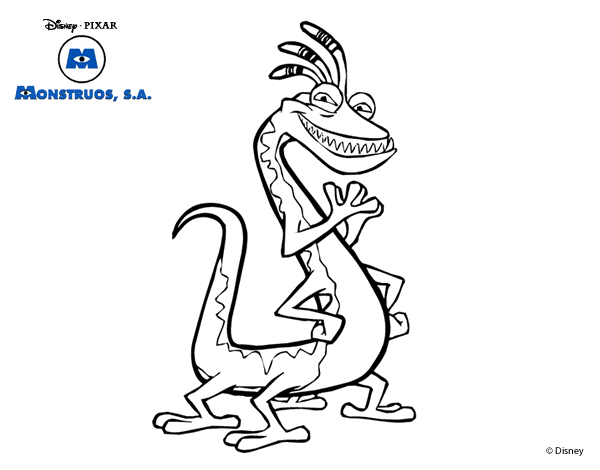Dibujo para colorear: Monsters Inc. (Películas de animación) #132382 - Dibujos para Colorear e Imprimir Gratis