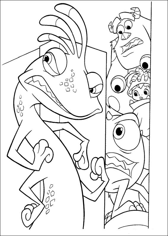 Dibujo para colorear: Monsters Inc. (Películas de animación) #132389 - Dibujos para Colorear e Imprimir Gratis