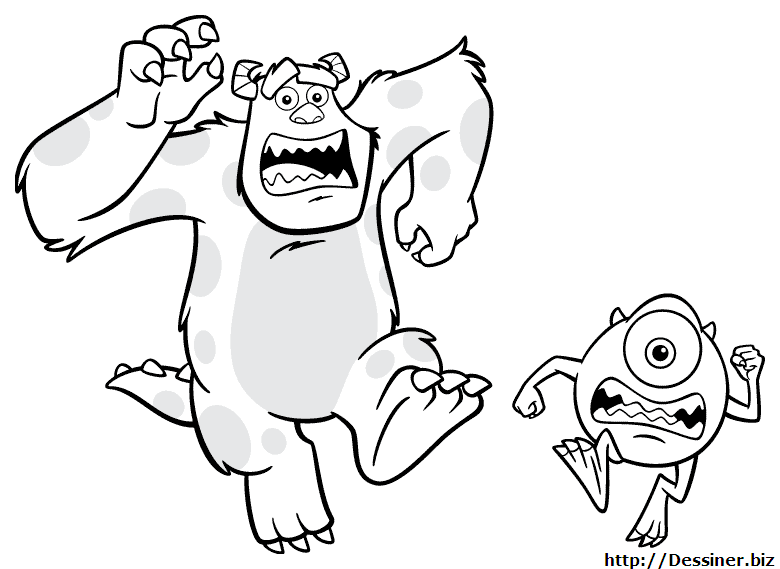 Dibujo para colorear: Monsters Inc. (Películas de animación) #132400 - Dibujos para Colorear e Imprimir Gratis