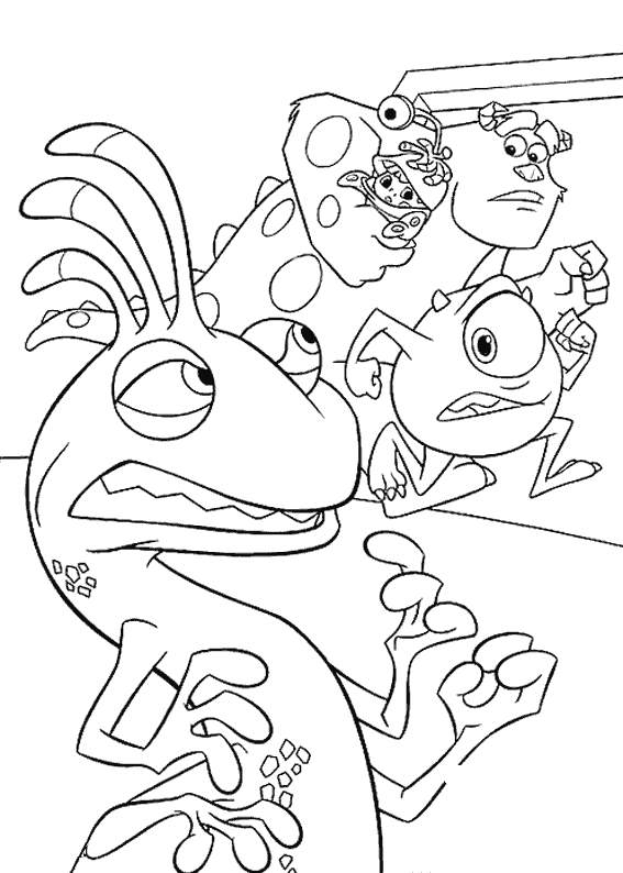 Dibujo para colorear: Monsters Inc. (Películas de animación) #132437 - Dibujos para Colorear e Imprimir Gratis