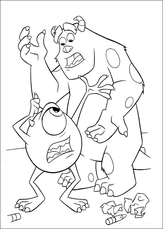 Dibujo para colorear: Monsters Inc. (Películas de animación) #132473 - Dibujos para Colorear e Imprimir Gratis