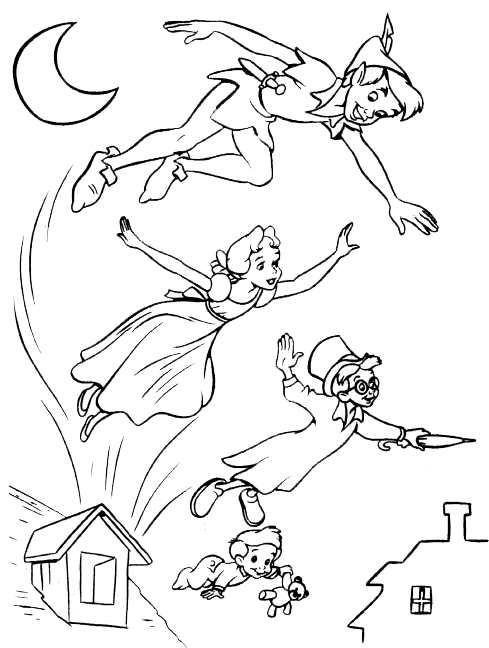 Dibujo para colorear: Peter Pan (Películas de animación) #128825 - Dibujos para Colorear e Imprimir Gratis