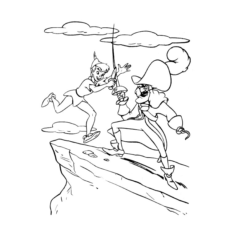 Dibujo para colorear: Peter Pan (Películas de animación) #128836 - Dibujos para Colorear e Imprimir Gratis