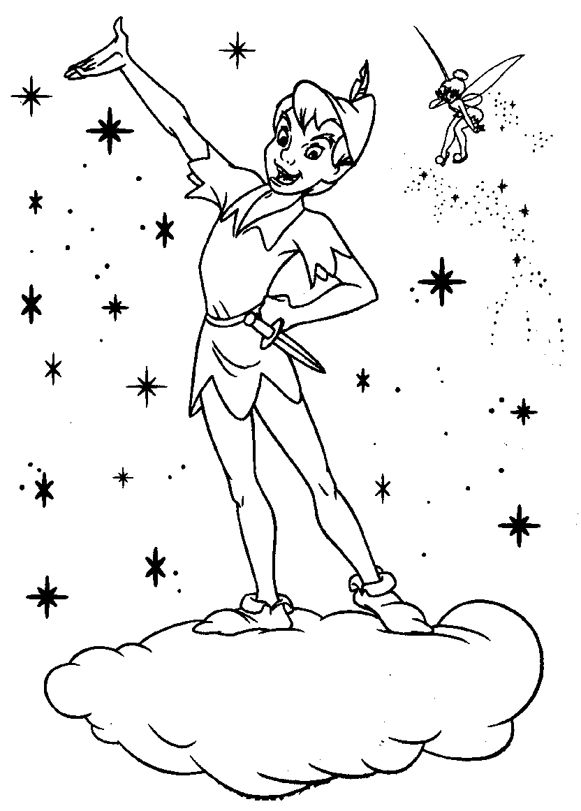 Dibujo para colorear: Peter Pan (Películas de animación) #128851 - Dibujos para Colorear e Imprimir Gratis