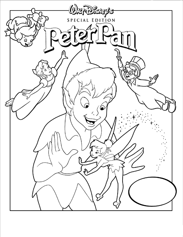 Dibujo para colorear: Peter Pan (Películas de animación) #128872 - Dibujos para Colorear e Imprimir Gratis