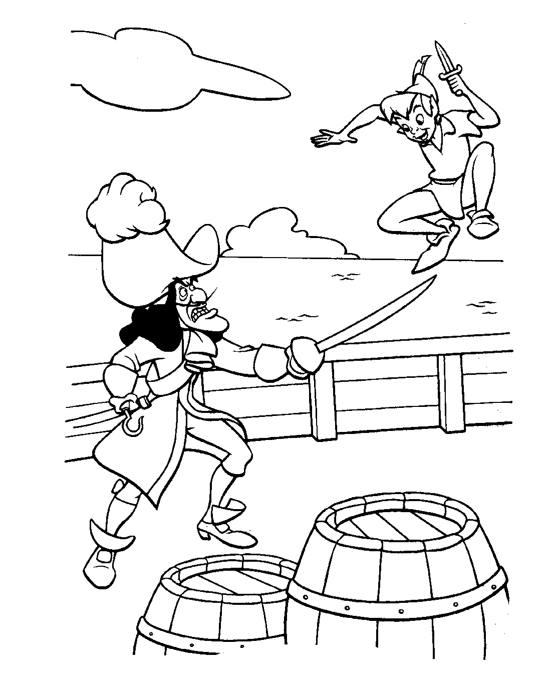 Dibujo para colorear: Peter Pan (Películas de animación) #128924 - Dibujos para Colorear e Imprimir Gratis