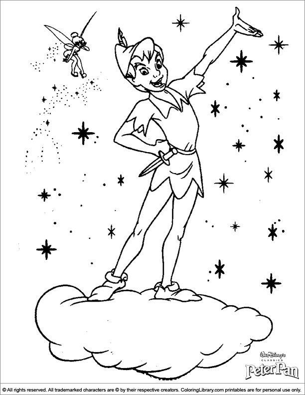 Dibujo para colorear: Peter Pan (Películas de animación) #128951 - Dibujos para Colorear e Imprimir Gratis