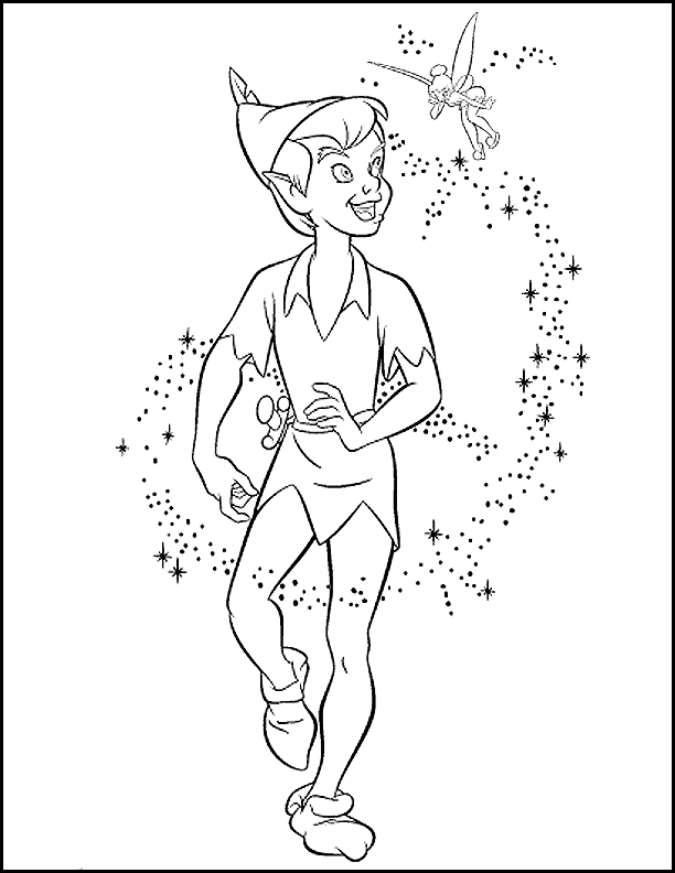 Dibujo para colorear: Peter Pan (Películas de animación) #128966 - Dibujos para Colorear e Imprimir Gratis