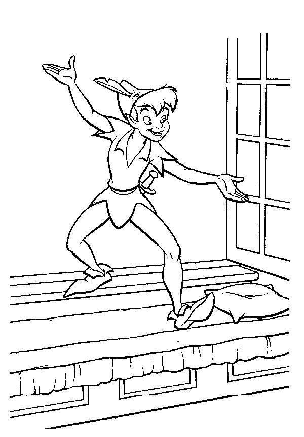 Dibujo para colorear: Peter Pan (Películas de animación) #129099 - Dibujos para Colorear e Imprimir Gratis