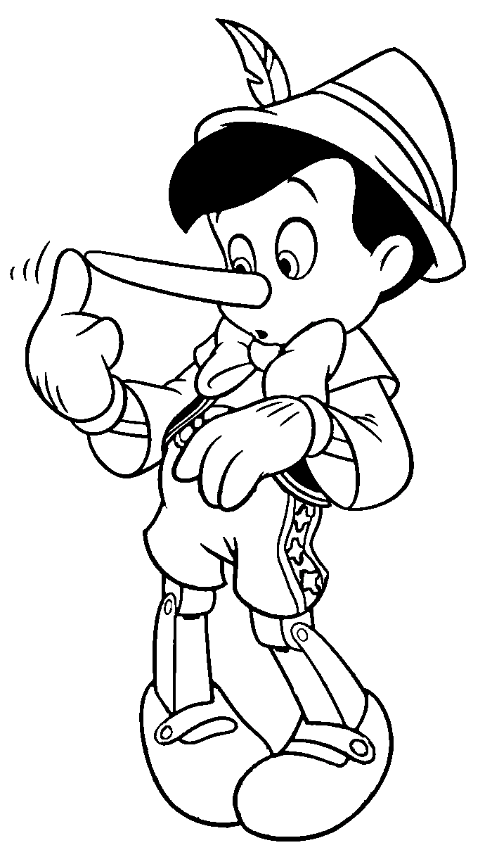 Dibujo para colorear: Pinocchio (Películas de animación) #132240 - Dibujos para Colorear e Imprimir Gratis