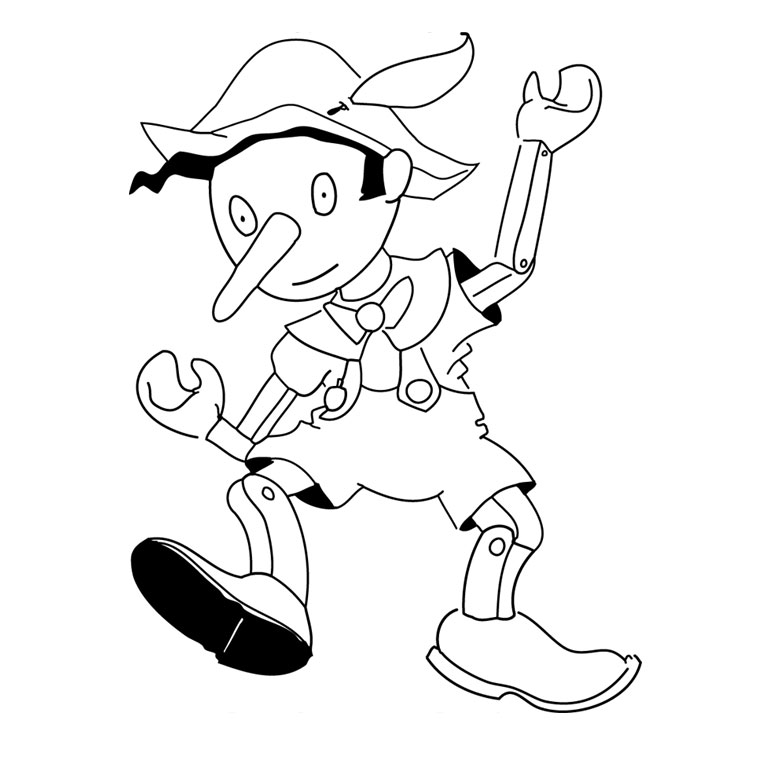 Dibujo para colorear: Pinocchio (Películas de animación) #132255 - Dibujos para Colorear e Imprimir Gratis
