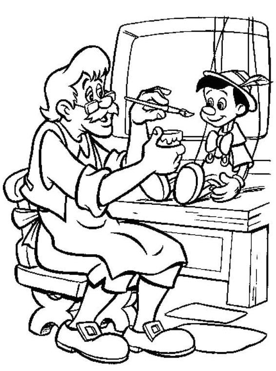 Dibujo para colorear: Pinocchio (Películas de animación) #132271 - Dibujos para Colorear e Imprimir Gratis