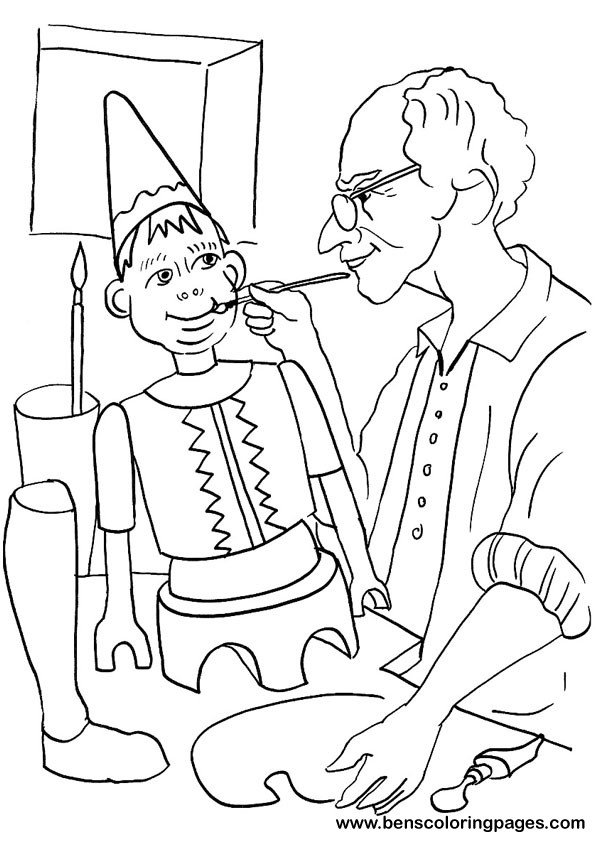 Dibujo para colorear: Pinocchio (Películas de animación) #132277 - Dibujos para Colorear e Imprimir Gratis