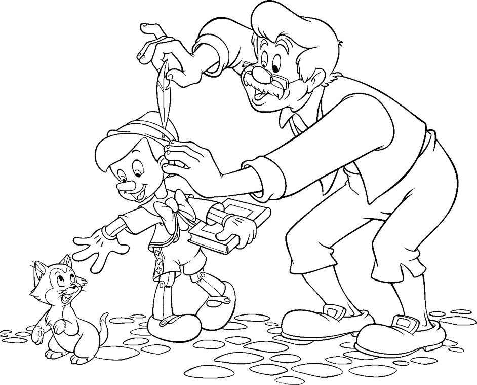 Dibujo para colorear: Pinocchio (Películas de animación) #132289 - Dibujos para Colorear e Imprimir Gratis