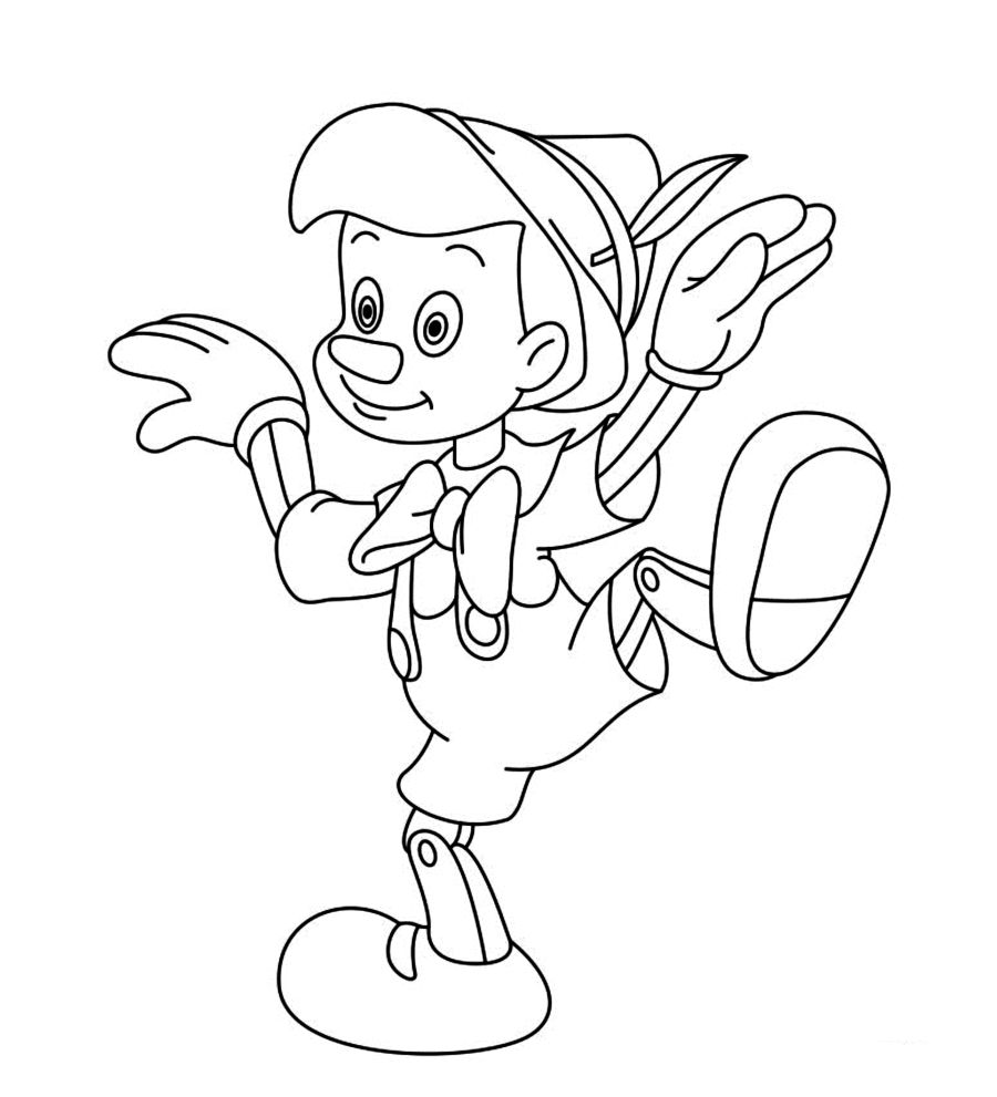 Dibujo para colorear: Pinocchio (Películas de animación) #132296 - Dibujos para Colorear e Imprimir Gratis