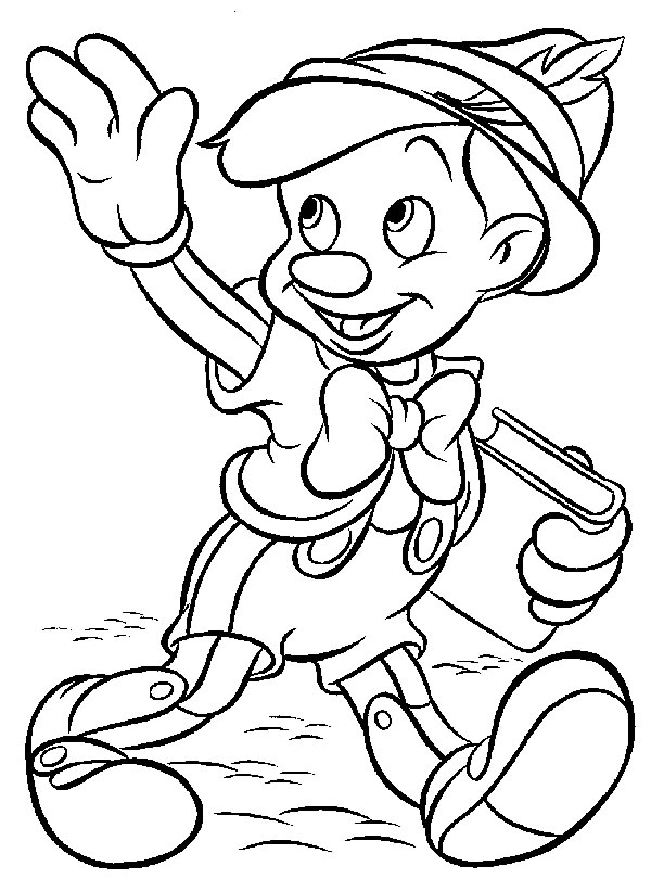 Dibujo para colorear: Pinocchio (Películas de animación) #132304 - Dibujos para Colorear e Imprimir Gratis