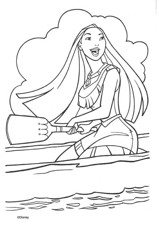 Dibujo para colorear: Pocahontas (Películas de animación) #131360 - Dibujos para Colorear e Imprimir Gratis