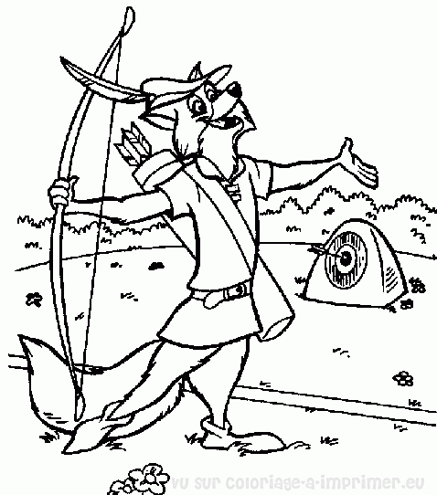 Dibujo para colorear: Robin Hood (Películas de animación) #132994 - Dibujos para Colorear e Imprimir Gratis
